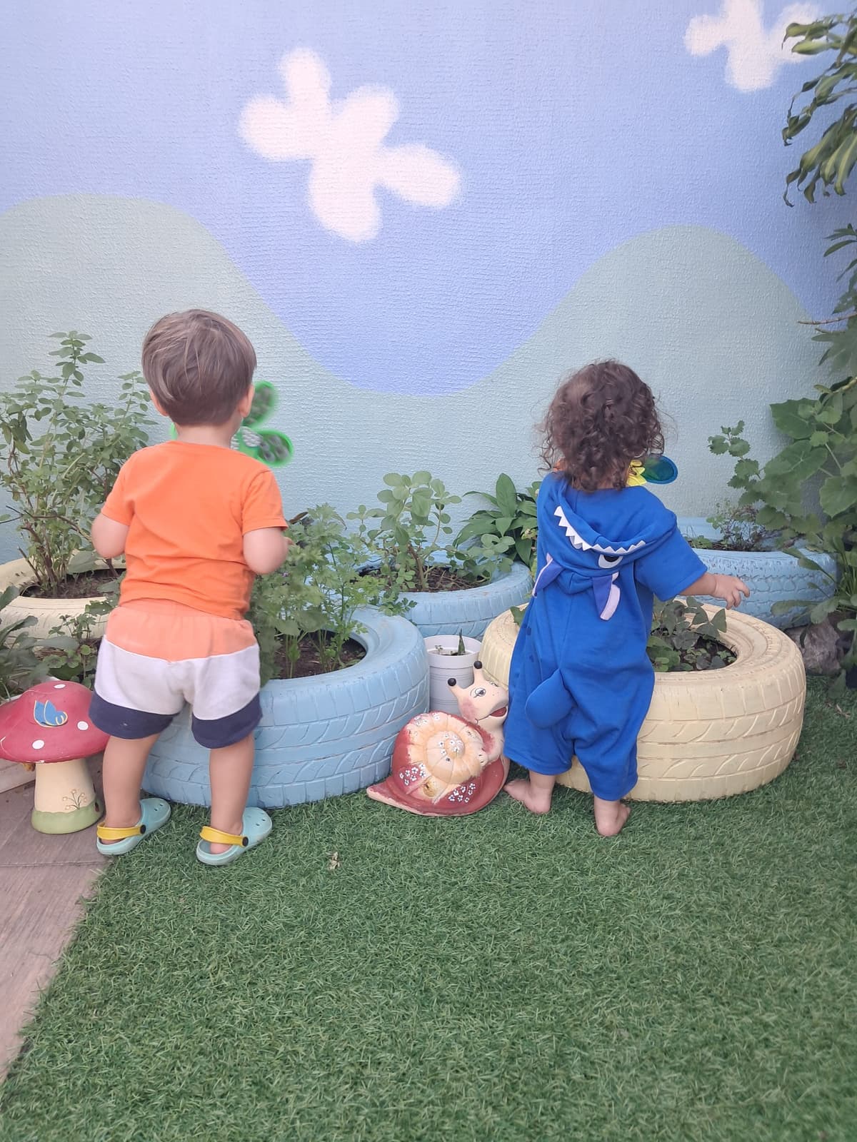 Família com crianças